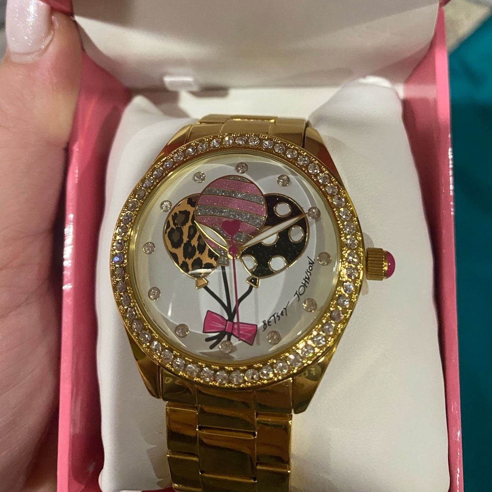 NWT Bestsy Johnson Gold Watch